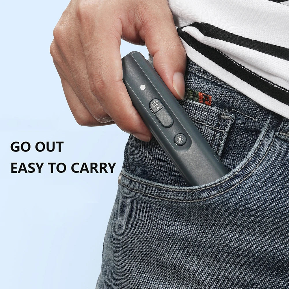 Ultraschall-Hundeabwehrgerät – Handgerät zur Kontrolle von Hundegebell, eingebauter wiederaufladbarer Akku, Hunde-Trainingsgerät