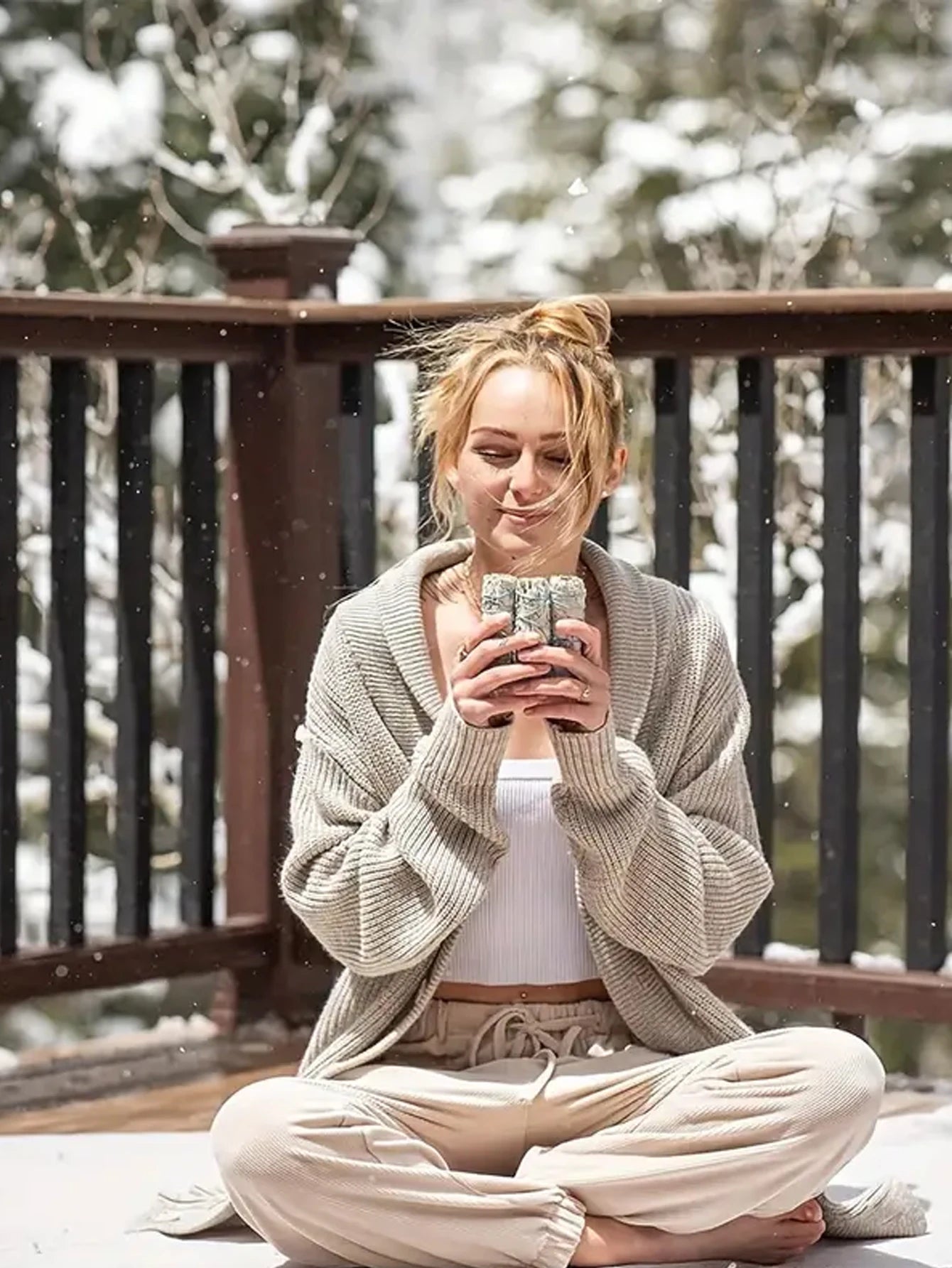 1pc White Sage & 1PC Palo Santo zum Verschmieren, Heilung, Reinigen, Meditieren und Weihrauch