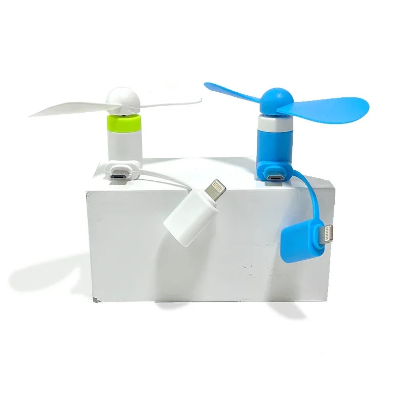 Kreativer Mini Tragbarer Micro-USB-Lüfter 5v 1w Mobiltelefon USB C Mini Fan Gadget Fan Tester