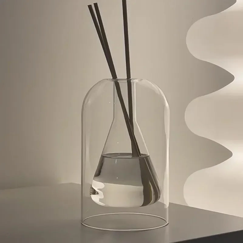 Aufbewahrungsbehälter Diffuser-Flaschen – Aromatherapie-Diffuser-Flasche, modernes einfaches Design, Glasflasche, ätherische Öl-Organizer