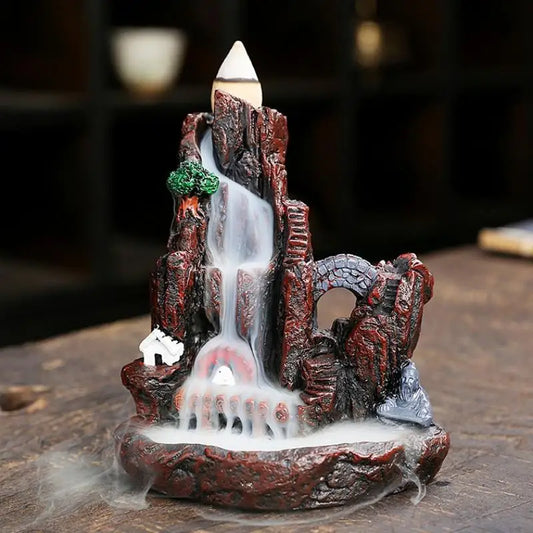 Gemischter Wasserfall-Rauch-Rückfluss, natürlicher Räucherkegel, Lavendel, mehrfach duftend, geeignet für Orte, Teestube, Yoga-Raum