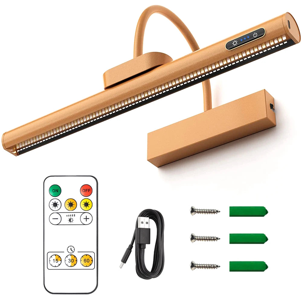 Malerei Bild Licht Porträt mit Fernbedienung Wohnzimmer Wireless Wandleuchte Kunst Display Wiederaufladbares batteriebetriebenes Foto