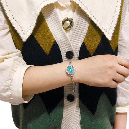 Trendige Aromatherapie Parfüm Armband Ätherisches Öl Diffusor Medaillon Mehrere Muster Edelstahl Frau Armreif Schmuck Geschenk