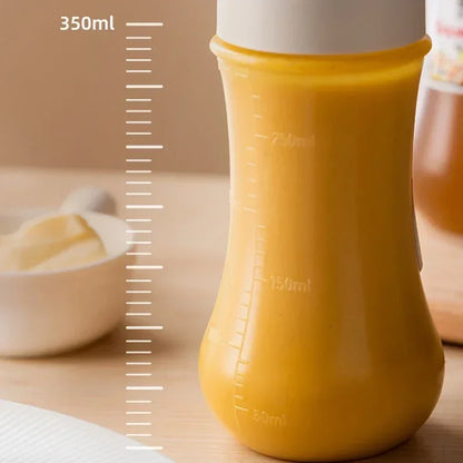 5 Löcher Squeeze Sauce Flasche Nachfüllbarer Gewürzbehälter Restaurant Honigspender Ketchup Marmelade Salat Dressing Flasche 350 ml