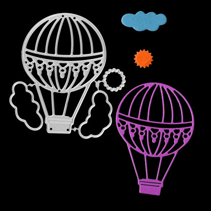 Heißluftballon Regenbogen Schnur Blatt Weihnachtsbaum DIY Scrapbooking Vorlage Form Prägung Stanzformen