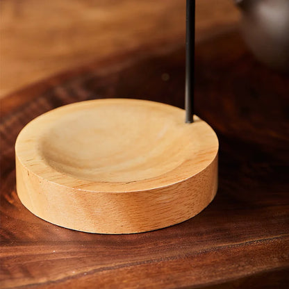 Kreativer verkehrter Weihrauch Brenner Weihrauch Stick Halter Holz runde Weihrauchschale Ornament Schlafzimmer Home Yoga Dekoration Handwerk