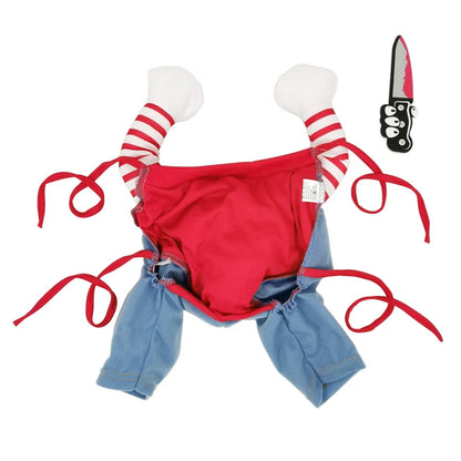 Halloween-Hundekostüme: Lustige Haustierkleidung, verstellbare Cosplay-Kostümsets, Neuheitskleidung für mittelgroße und große Hunde, Bulldoggen und Möpse.