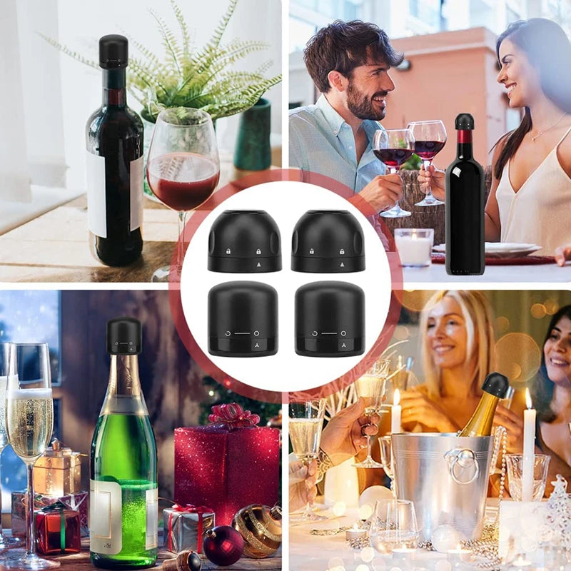 Neue 2 STÜCKE Vakuum Rotwein Flasche Verschluss Verschluss Silikon versiegelte Champagnerflasche Verschluss Vakuum Frische halten Wein Plug Bar Werkzeuge
