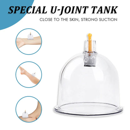 32-teiliges Set professioneller Vakuum-Akupunktur-Saugmassage-Therapiedosen, Vakuum-Saugmassage zur Pflege gegen Cellulite