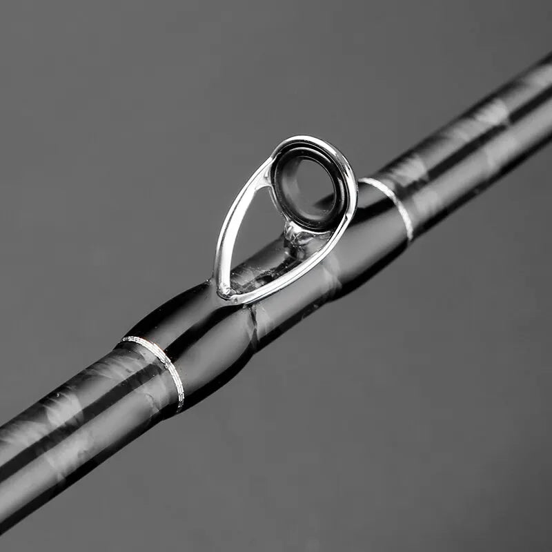 Johncoo Angelrute zum Werfen Jigging Rod 1,7m M ML Jigging Rod Powerful Titanium Tip Rubber Tail Octopus Boat Rod
