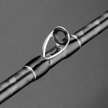 Johncoo Angelrute zum Werfen Jigging Rod 1,7m M ML Jigging Rod Powerful Titanium Tip Rubber Tail Octopus Boat Rod