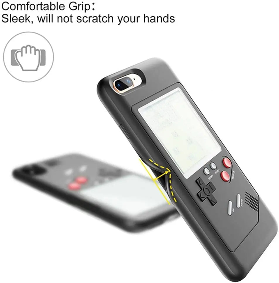 Vintage Retro Game Boy stoßfeste Handyhülle für iPhone 15, 12, 13, 14 Pro Max, Mini, XS, XR, X, 8, 7 Plus, SE 2020, Gameboy Silikonhülle