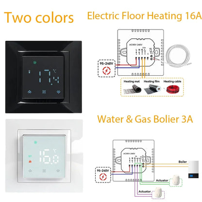 Minco Heat Smart Tuya WiFi Thermostat 3A/16A Abnehmbarer MiNi-Temperaturregler für Warmwasserbereitung / Boiler / Elektroheizung
