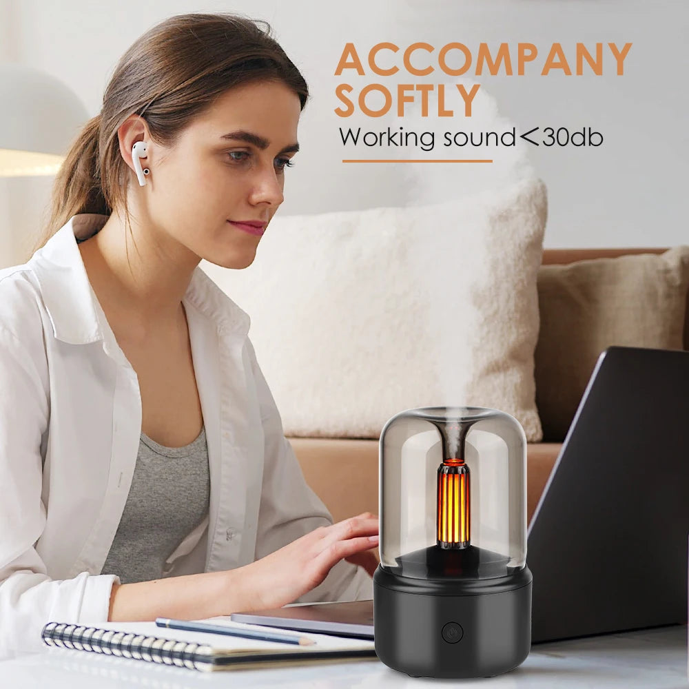 Volcanic-Flamme-Aroma-Diffusor-Lampe-für-ätherische-Öle-130ml-USB-tragbarer-Luftbefeuchter-mit-Farb-Nachtlicht-Nebelmacher-Nebelmaschine-LED