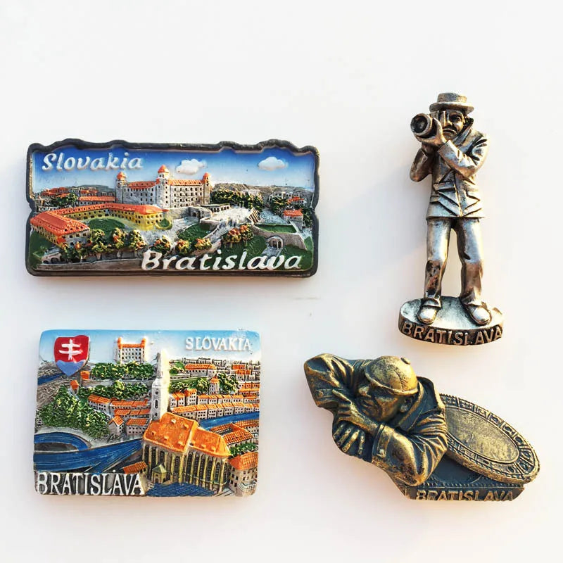 Kühlschrank Magnete Slowakei Kühlschrank Magnet Aufkleber Harz Souvenir Home Decoration Bratislava Kühlschrank Magnet Kinder Geschenke