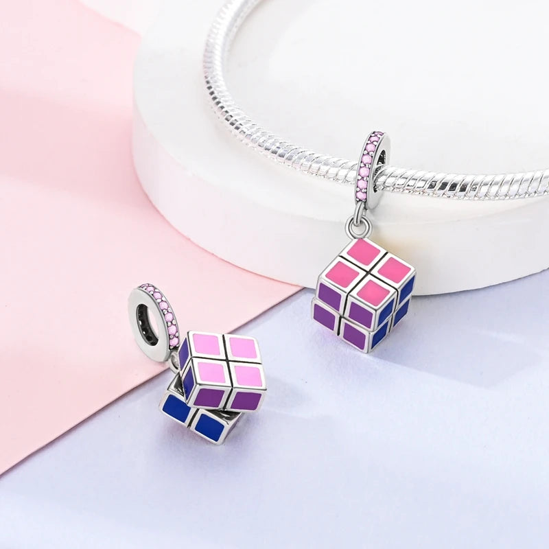 Versilberte Kamera Charms Bunte Palette Perlen Anhänger Fit Original Pandora Musik Gitarre Armbänder Für Frau Schmuck Geschenk