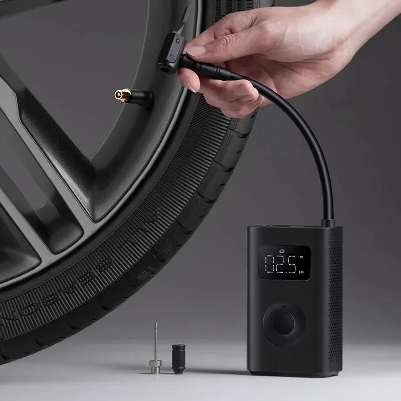 Xiaomi Mijia Air Pump 2 – 25% Geschwindigkeitserhöhung, Mini Tragbarer Elektrischer Luftkompressor, 150 PSI, Type-C, LED Multitool Inflator