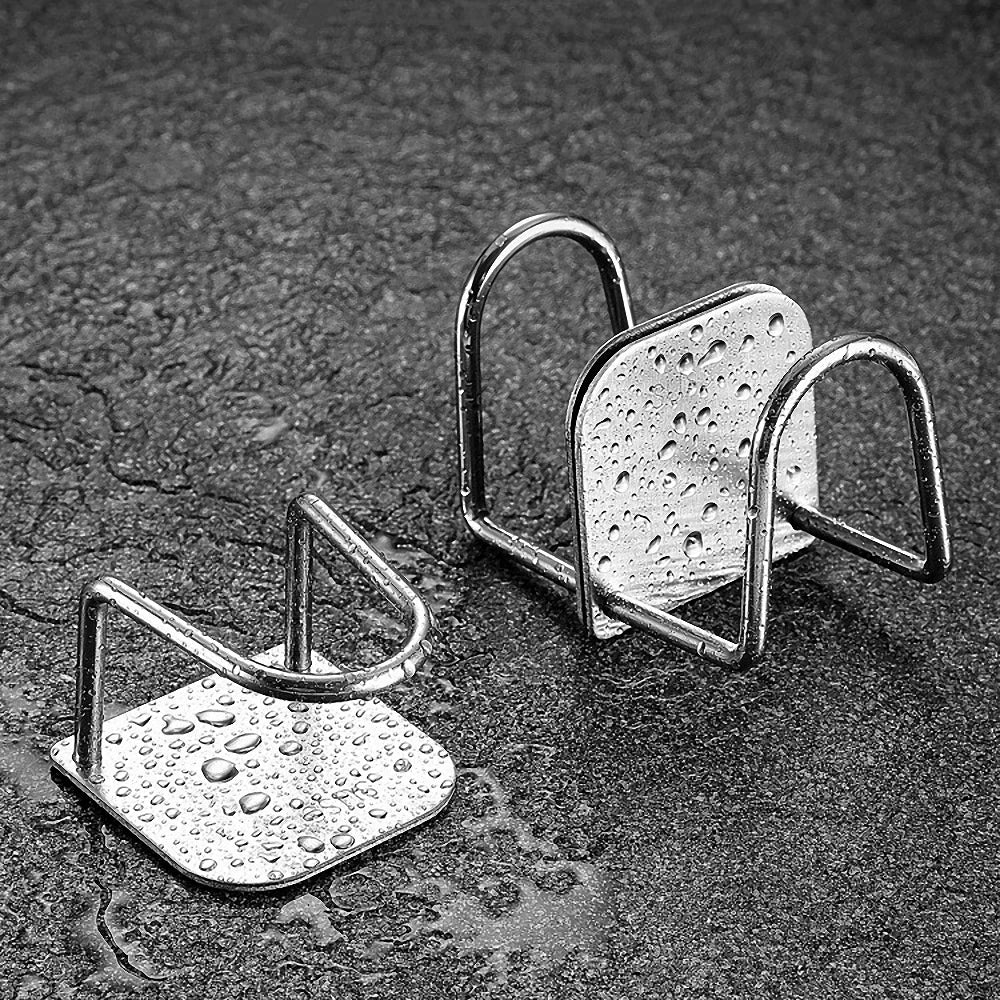 Tragbarer Saugnapf Edelstahl Abflussgestell Reinigungstuch Regal Geschirr Abtropffläche Schwammhalter Spülbecken Gestell Küchenzubehör