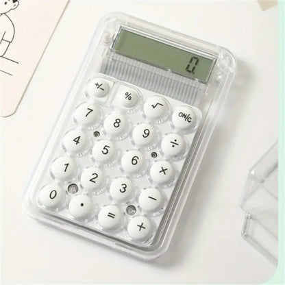 Transparenter Taschenrechner Elektronischer Desktop-Taschenrechner LCD-Display Mini-Taschenrechner Büro Student Test Kinder Geschenk Basic