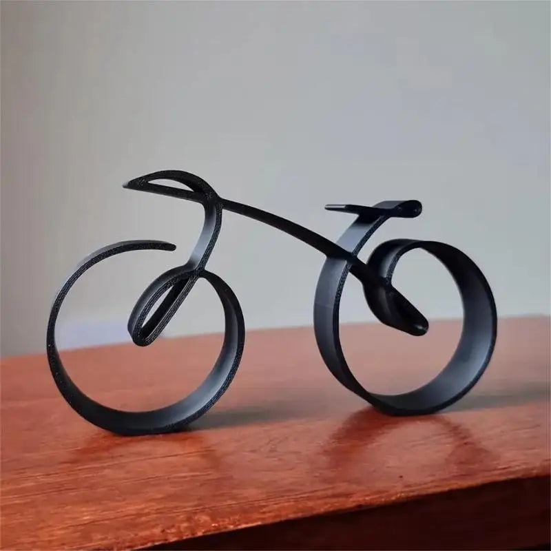 Minimalistische Fahrrad-Skulptur, Stilvolle Kunst im Drahtrahmen-Stil, Fahrradstatue, Tischdekoration für Heim und Büro, Kreatives Kunsthandwerk, Geschenk
