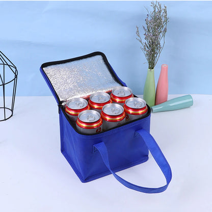 Lebensmittel-Thermotasche, Picknick-Tasche, Kochgeschirr-Aufbewahrungstasche mit Griff, tragbare Lunch-Tasche, Bier-Liefertasche für Familien-Aktivitäten im Freien