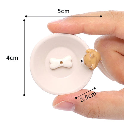Cartoon Tierform Weihweißstabhalter Blattformlinie Weihrauch Brenner Tisch Handwerk Sandelholz Spulen Basis Hausdekoration
