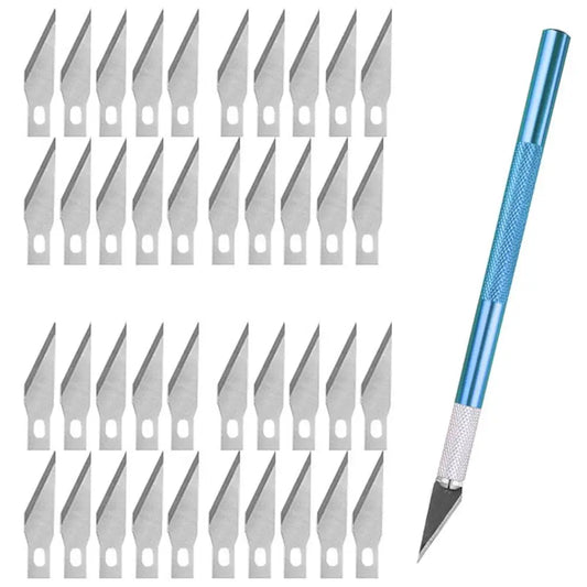 50 Stücke Neue Edelstahl Schnitzerei Zubehör Geschnitzte Messer Klinge Holz Schnitzerei Gravur Messer Klingen Gravur Kapitel Dropshipping Dropshipping