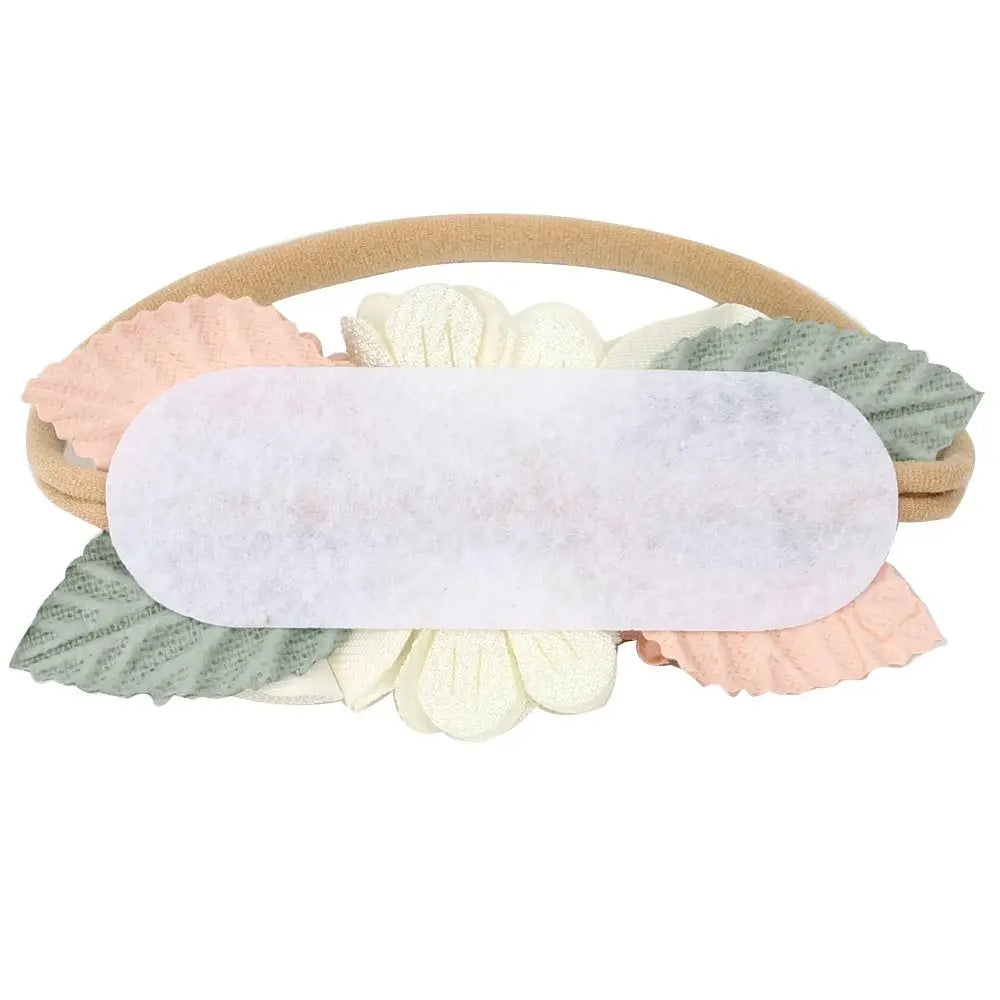 Floral Mädchen Stirnband Neugeborenes Baby Kleinkind Nylon elastische Haargummis Prinzessin Haarband Kinder Haar Seil Perle Blume Haarschmuck