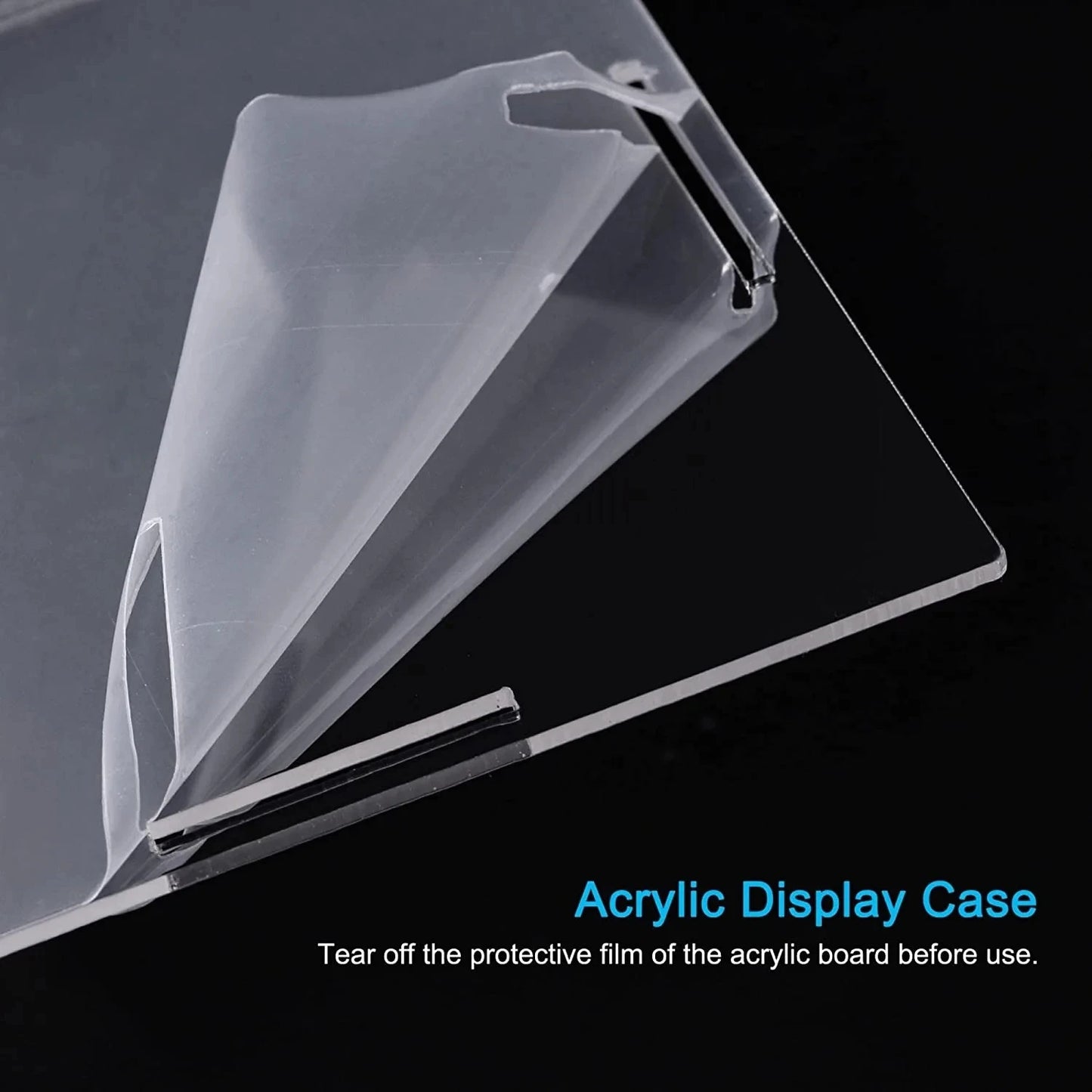 6 Größe Acryl Vitrine für Sammlerstücke Montieren Sie eine klare Acrylbox Schutzvitrine für Actionfiguren, die Spielzeug organisieren