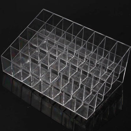 40/24/12 Gitter Trapez Trapez Kunststoff Transparent Make-up Display Rack Lippenstift Stand Rack Kosmetik Organizer Halter Box