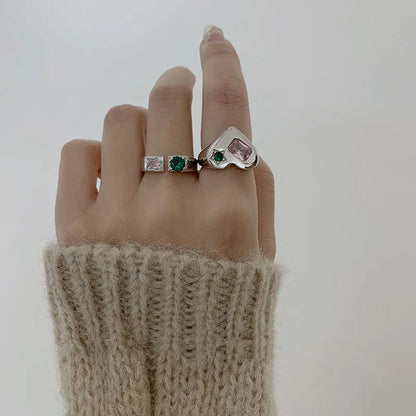 XIYANIKE Vintage Zirkon Offene Cuff-Finger-Ringe Für Frauen Mädchen Luxus Mode Neue Schmuck Busen Freund Geschenk Party кольцо женское