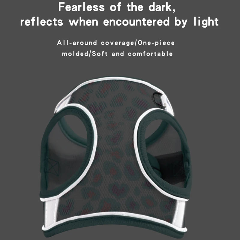 Hundegeschirr-Leine-Set-atmungsaktiver-Haustier-Brustgurt-Welpen-Kätzchen-Reflektorweste-für-kleine-mittelgroße-Hunde-Katzen-Chihuahua-Gehleine