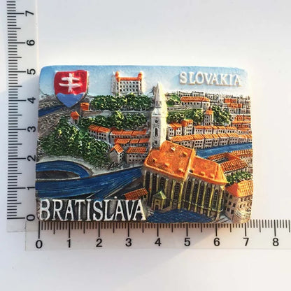 Kühlschrank Magnete Slowakei Kühlschrank Magnet Aufkleber Harz Souvenir Home Decoration Bratislava Kühlschrank Magnet Kinder Geschenke
