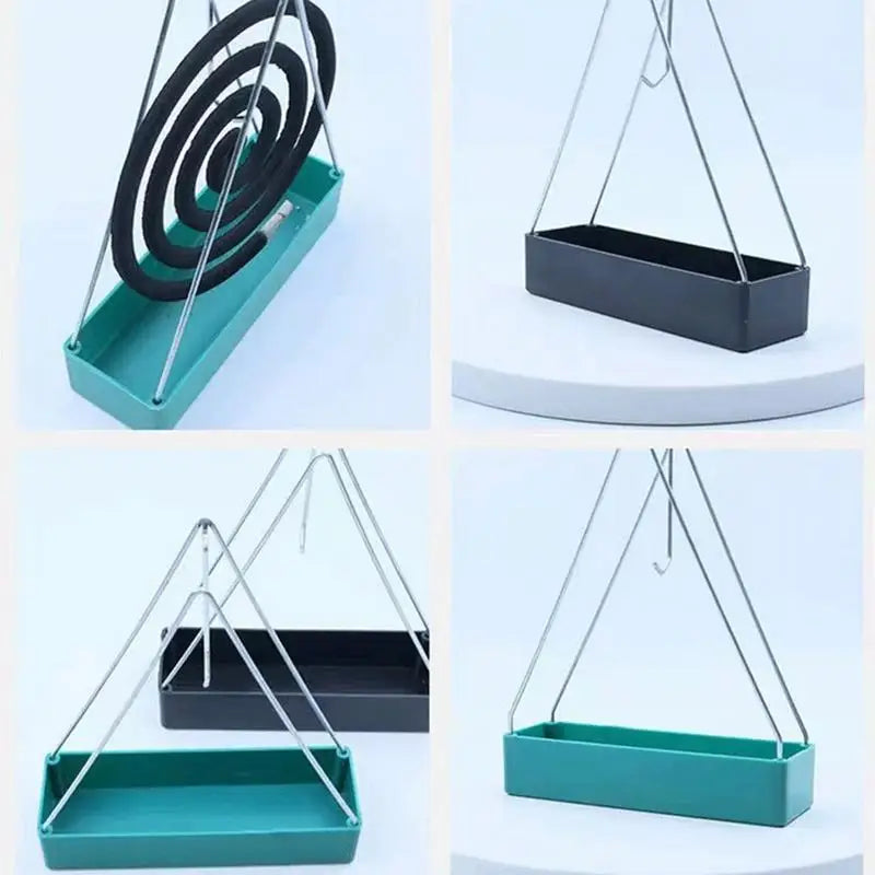 Kreative hängende vertikale Moskito Räucherstäbchen Halter Sandelholz ireproof Coil Moskito Box Tragbare graue Moskito Räucherstäbchen Basis