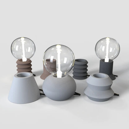 Silikonformzement Betonlampenhalter Schimmel einfache Hausform Schimmel Kiesegelformen für Gipslampenhalter Europäischer Stil