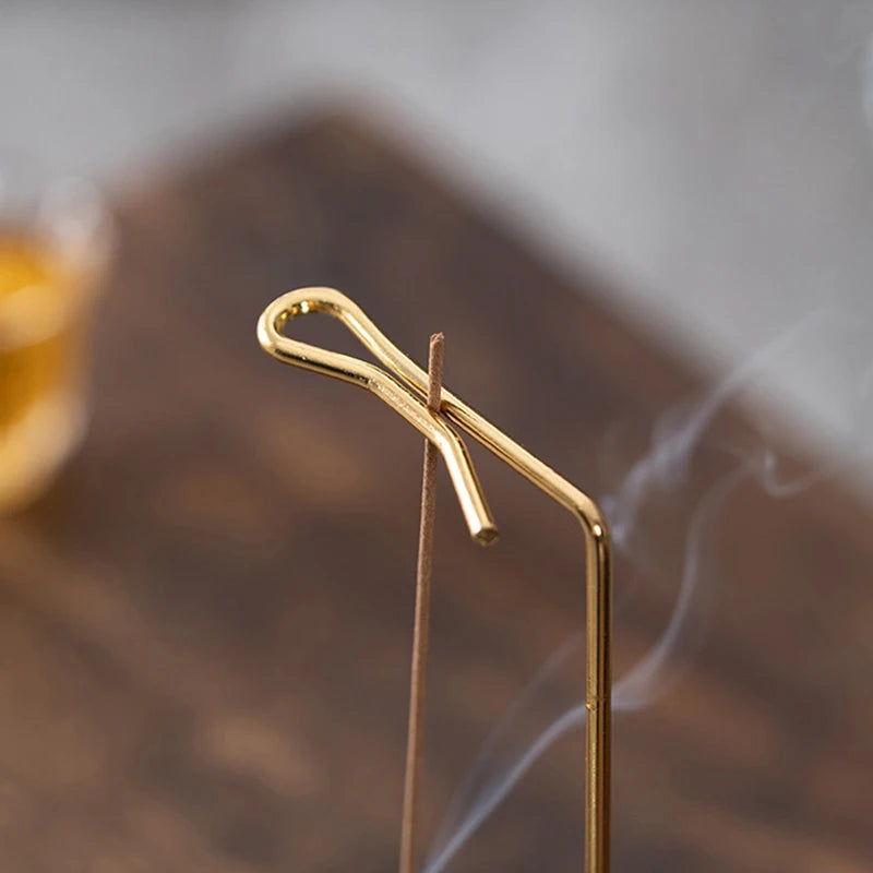 Räucherstäbchenhalter – Aromatherapie-Ständer, Umgedrehter Holzräucherbrenner mit Aschenfänger, Buddhistische Utensilien, Dekoration für Zuhause