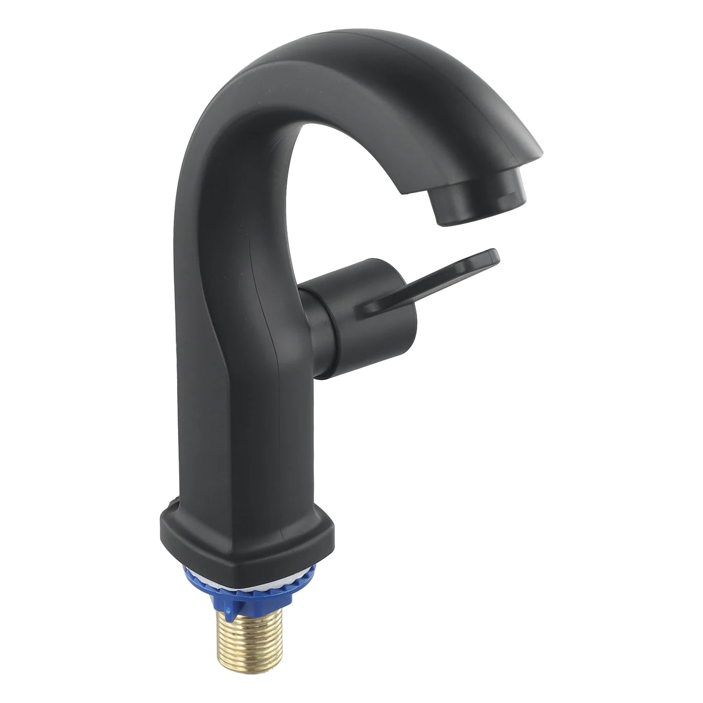 Waschbeckenarmatur, ABS-Wasserreiniger, Einhebel-Lochhahn, Einzelauslauf für Kaltwasser, Badezimmer- und Küchenarmatur, Deckmontierte Waschbeckenarmatur