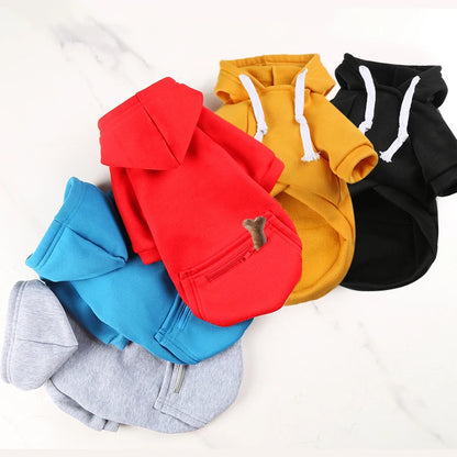 Hunde-Hoodie für große mittelgroße Hunde Herbst Winter Sweatshirt mit Taschen Hut Golden Retriever Reißverschlusstasche Sweatshirt Haustierkleidung