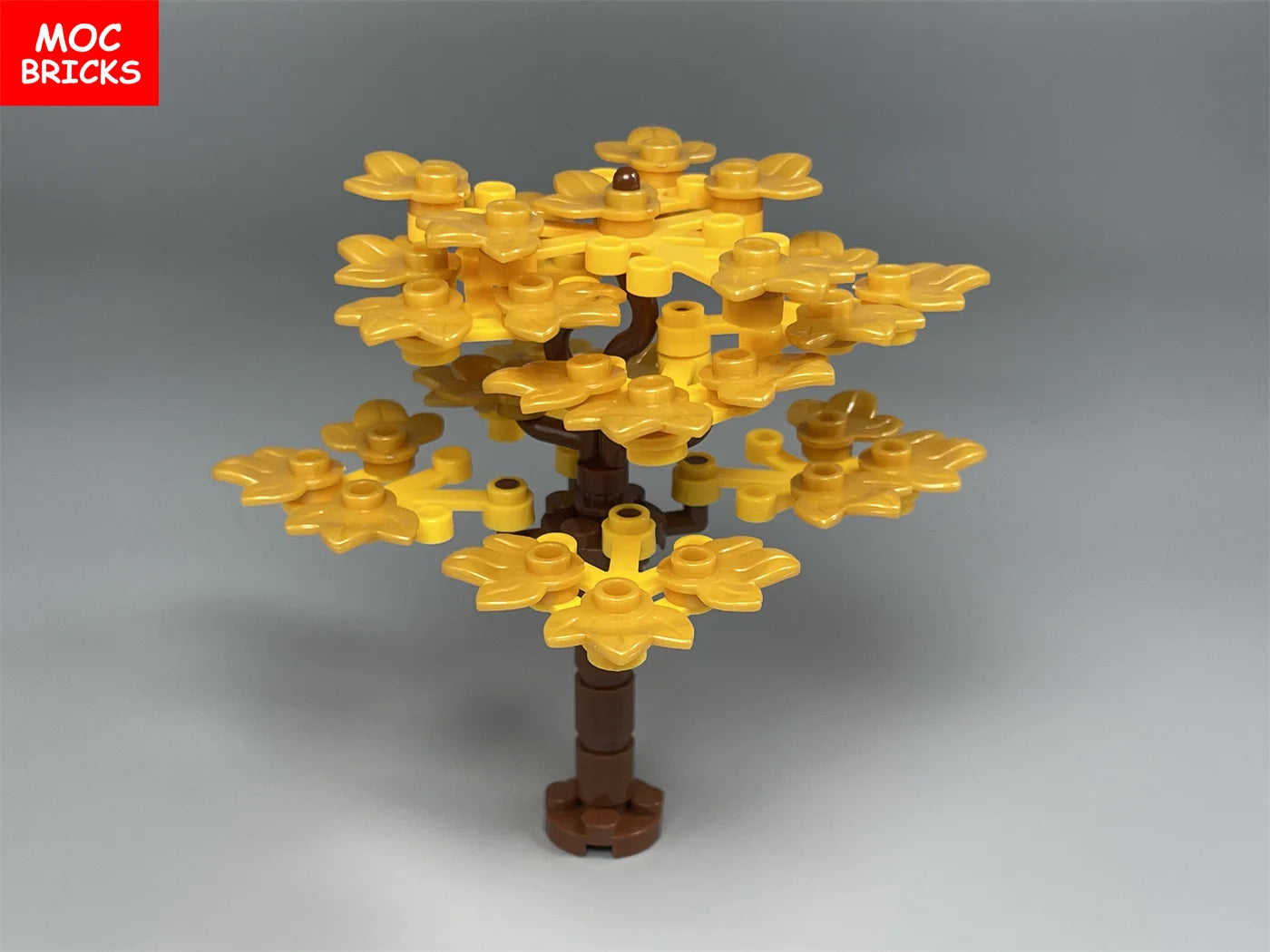 MOC Ziegel Kürbisblätter Maple Pflanzenbaum Haus See Lake Landschaft 32607 Bildungsbausteine Kinder Spielzeug Geschenk