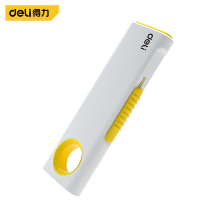 Deli Mini Retractable Utility Knife – Taschenmesser mit SK5 Hochkohlenstoffstahlklinge, ideal für DIY und Arbeit, Boxenöffner