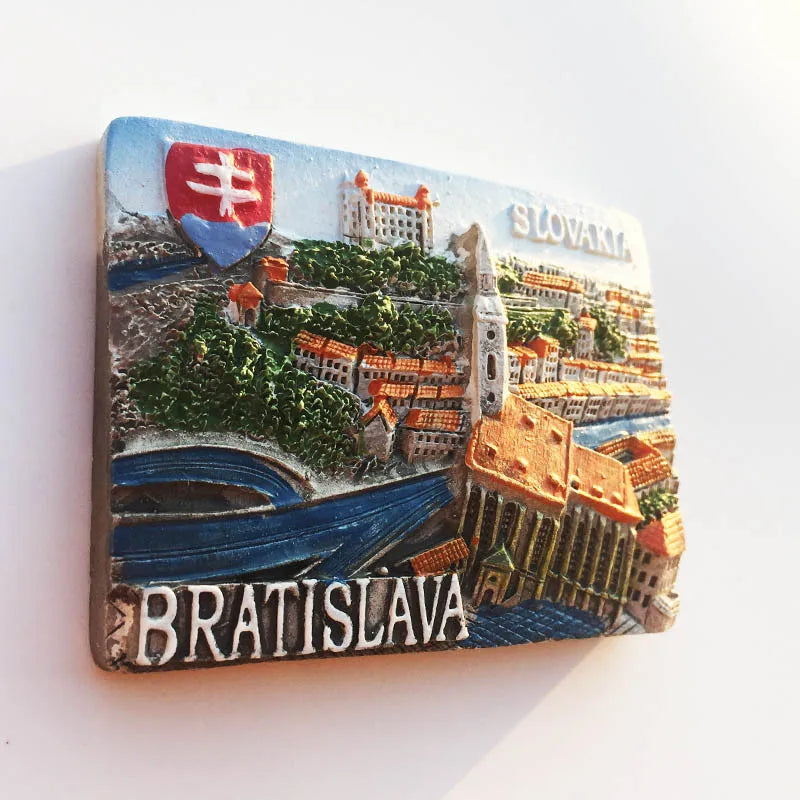 Kühlschrank Magnete Slowakei Kühlschrank Magnet Aufkleber Harz Souvenir Home Decoration Bratislava Kühlschrank Magnet Kinder Geschenke