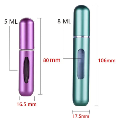 Nachfüllbare Mini-Parfümflasche Tragbare Kosmetikflasche Sprühflasche Zerstäuber Sprühbehälter Reise Nachfüllbare Flaschen 8ml / 5ml