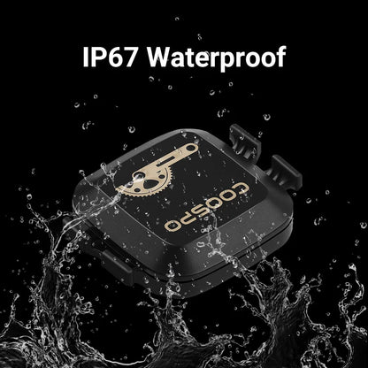 COOSPO Kadenz- und Geschwindigkeitssensor RPM – Bluetooth 4.0 ANT+ Sensor für Rennrad und MTB, kompatibel mit Wahoo und Garmin Fahrradcomputern