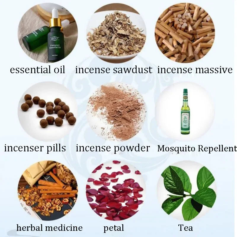 Y 220V Zeitgesteuerte Temperaturregelung Räucherstäbchenbrenner Keramik Teewärmer Elektrische Lampe mit ätherischen Ölen für Heimdekorationsornamente