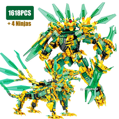 4-in-1-Ninja-Goldener-Krieger-Roboter-Mech-2-Köpfe-fliegende-Drachen-Set-Kämpfer-Figuren-Bausteine-Spielzeug-für-Kinder-Jungen-Weihnachtsgeschenk
