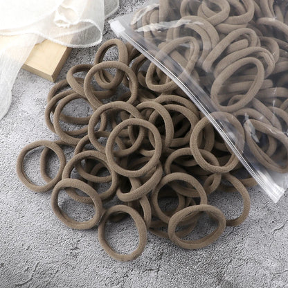 50er-Set-Damen-Mädchen-Basic-Haarbänder-4cm-einfache-einfarbige-elastische-Stirnband-Haarseile-Krawatten-Haar-Accessoires-Pferdeschwanzhalter