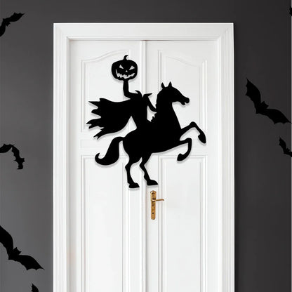 Halloween-Dekoration: Tür- und Fenstersticker, Skelett-Hand, Kürbis, DIY-Teufel, Hexenhut, Glasfenstersticker mit Geistermotiven.