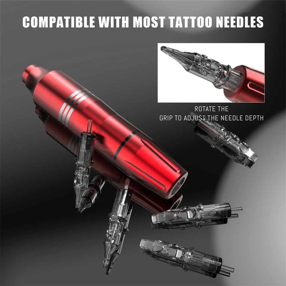 Neue komplette Wireless Tattoo Kit Tattoo Pen mit 1500mAh LED Cordless Tattoo Netzteil und für Professiona Tattoo Artist