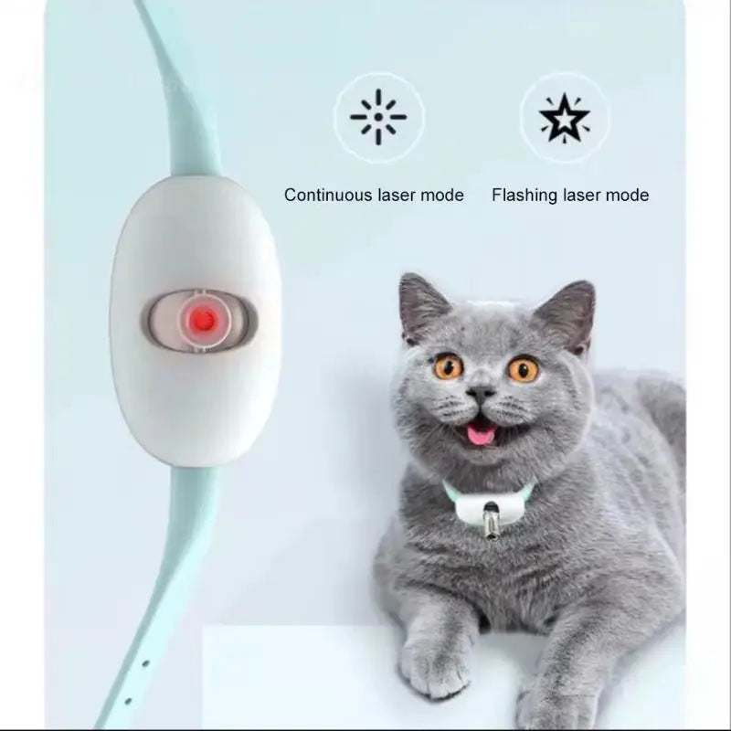 Cat Teaser Laser Toy Type-C Wiederaufladbar 24 Stunden nach dem Aufladen Katzenzubehör Laser Collar Katzenspielzeug Cat Teaser Automatic