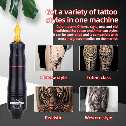Neue komplette Wireless Tattoo Kit Tattoo Pen mit 1500mAh LED Cordless Tattoo Netzteil und für Professiona Tattoo Artist